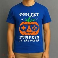 Coolest Pumpkin In The Patch Halloween Costume Meaningful Gift T-Shirt thumb 3