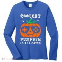 Coolest Pumpkin In The Patch Halloween Costume Meaningful Gift Women's Long Sleeve Shirt thumb 0