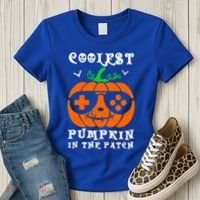 Coolest Pumpkin In The Patch Halloween Costume Meaningful Gift Women's T-Shirt thumb 3