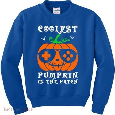 Coolest Pumpkin In The Patch Halloween Costume Meaningful Gift Kids Sweatshirt