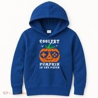 Coolest Pumpkin In The Patch Halloween Costume Meaningful Gift Kids Hoodie thumb 0