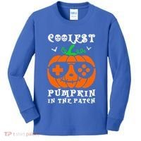 Coolest Pumpkin In The Patch Halloween Costume Meaningful Gift Kids Long Sleeve Shirt thumb 0
