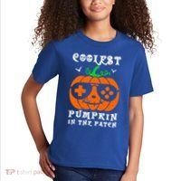 Coolest Pumpkin In The Patch Halloween Costume Meaningful Gift Kids T-Shirt thumb 2