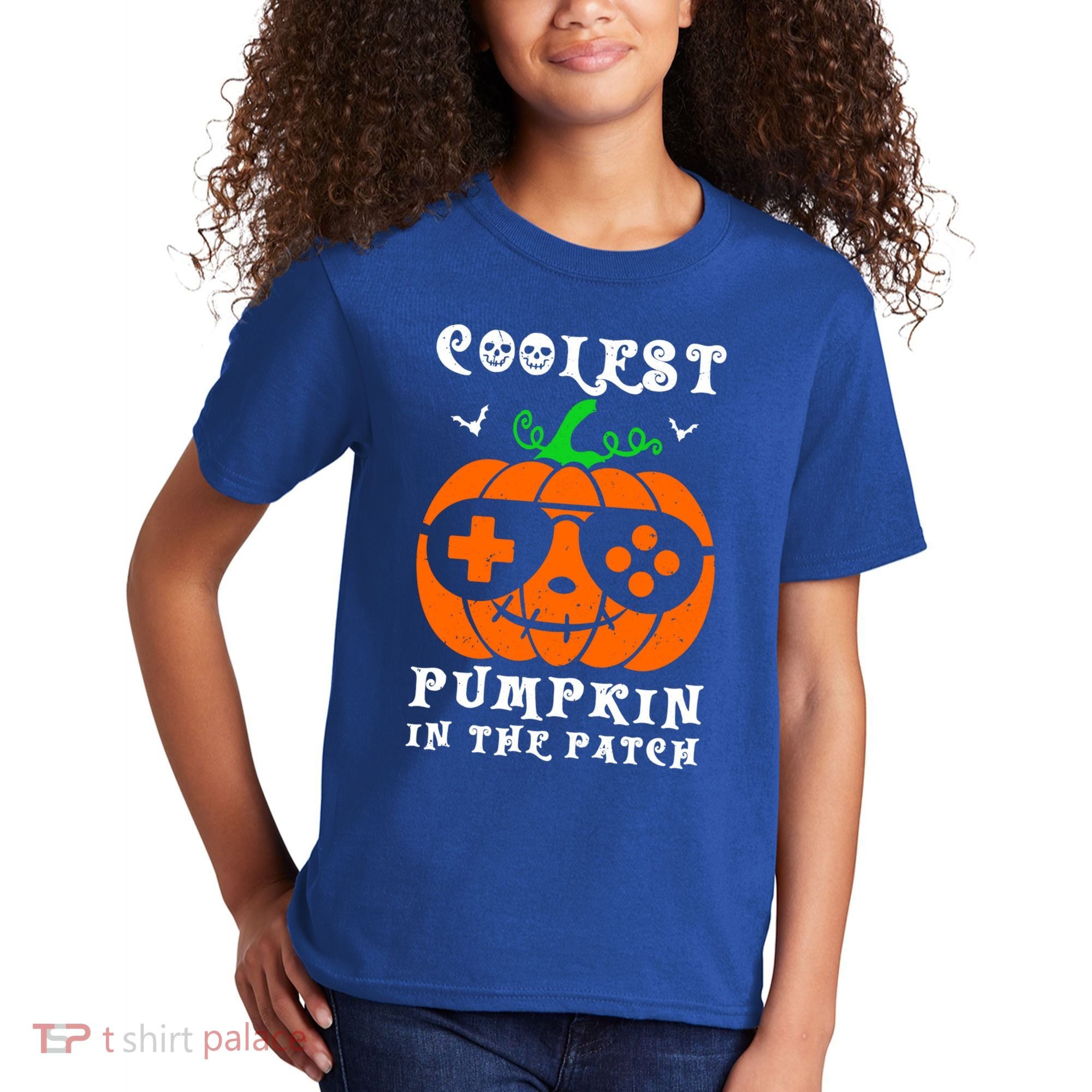 Coolest Pumpkin In The Patch Halloween Costume Meaningful Gift Kids T-Shirt