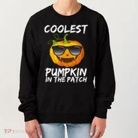 Coolest Pumpkin In The Patch Halloween Women's Sweatshirt thumb 0