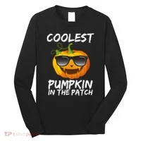 Coolest Pumpkin In The Patch Halloween Long Sleeve Shirt thumb 0