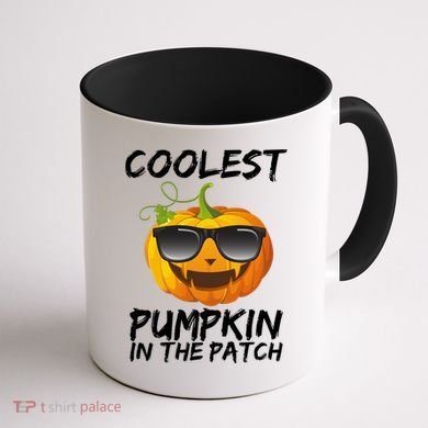 Coolest Pumpkin In The Patch Halloween Coffee Mug back