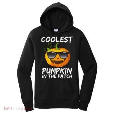 Coolest Pumpkin In The Patch Halloween Women's Hoodie
