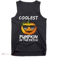 Coolest Pumpkin In The Patch Halloween Tank Top thumb 0