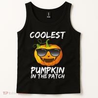 Coolest Pumpkin In The Patch Halloween Tank Top thumb 2