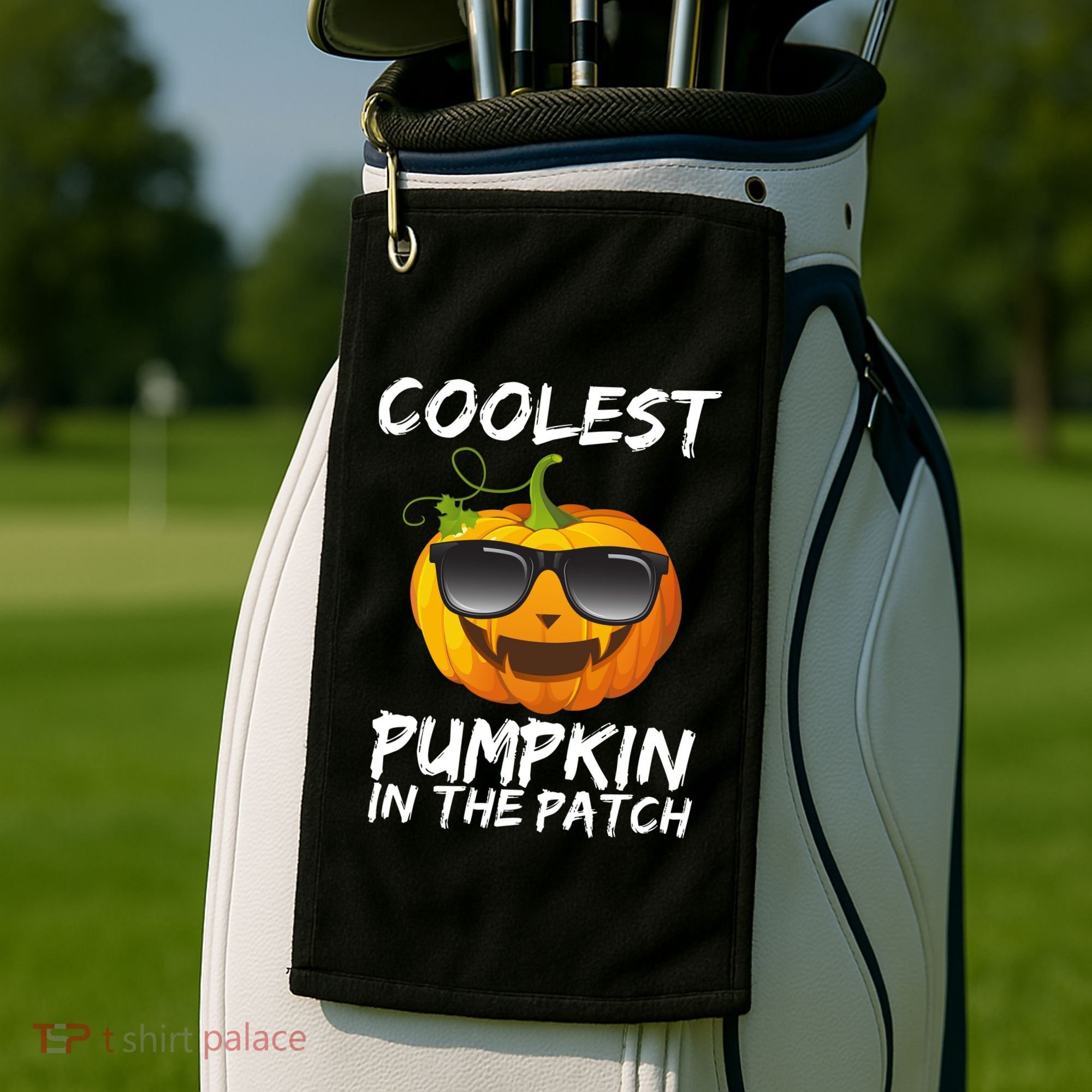 Coolest Pumpkin In The Patch Halloween Golf Towel
