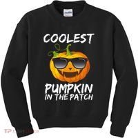 Coolest Pumpkin In The Patch Halloween Kids Sweatshirt thumb 0