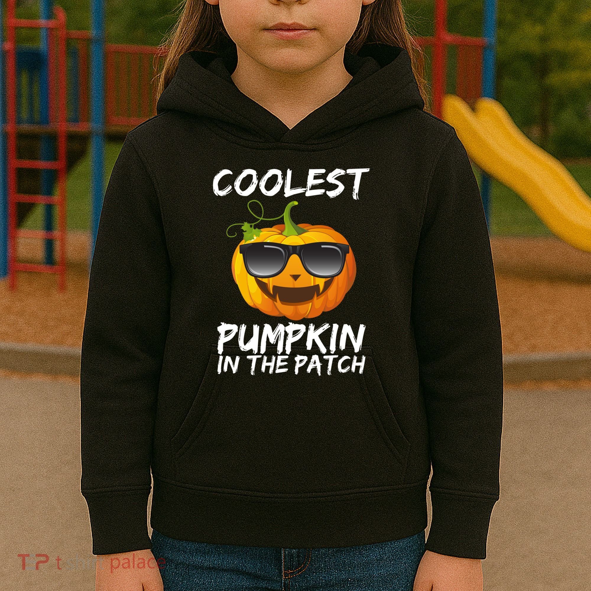 Coolest Pumpkin In The Patch Halloween Kids Hoodie
