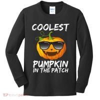 Coolest Pumpkin In The Patch Halloween Kids Long Sleeve Shirt thumb 0