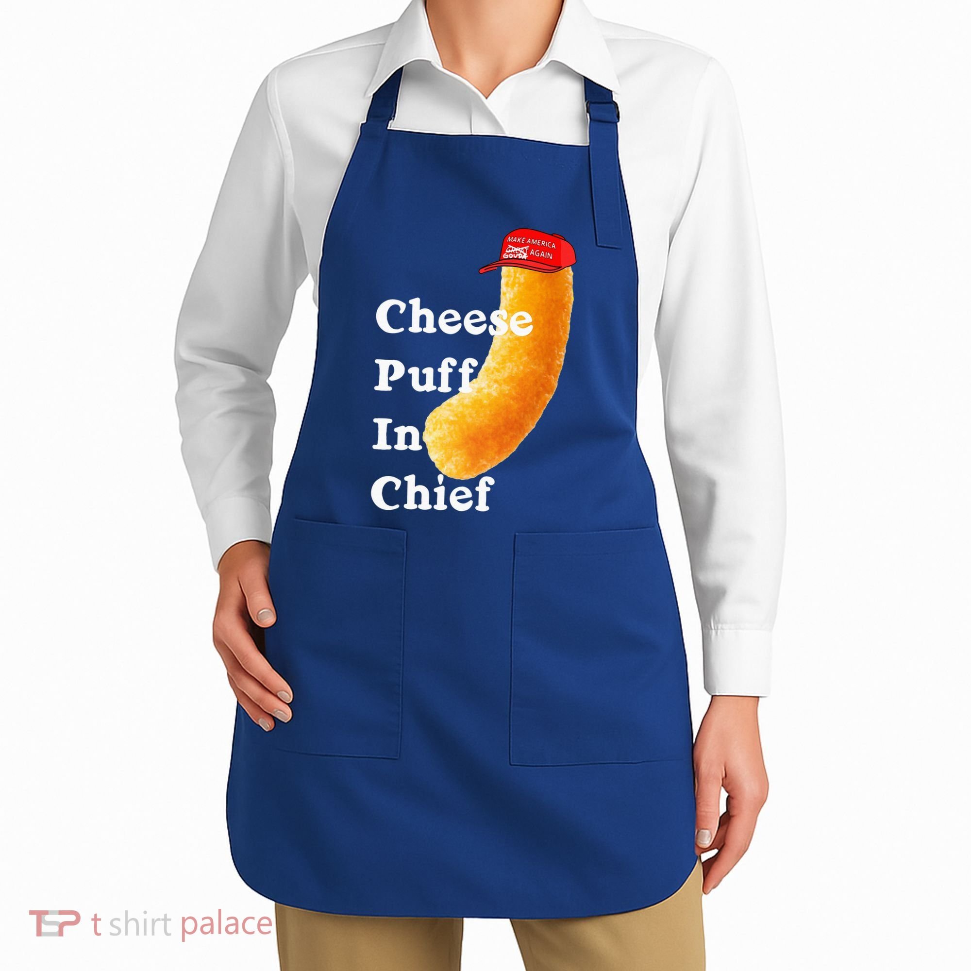 Cheese Puff In Chief Orange Trump Apron