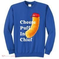 Cheese Puff In Chief Orange Trump Sweatshirt thumb 0