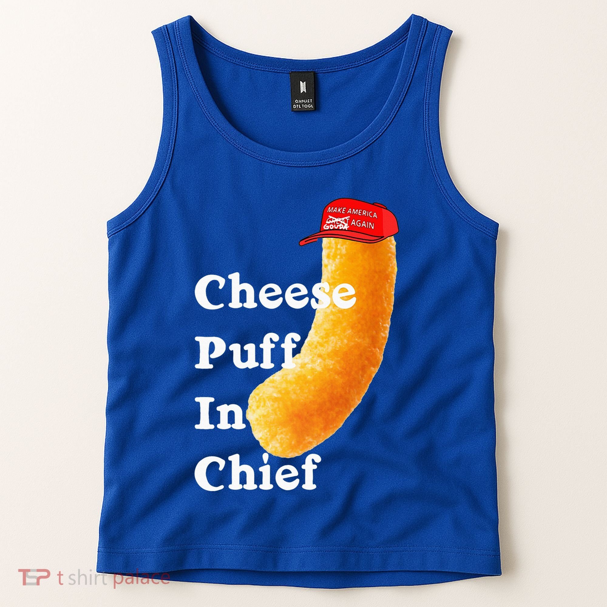 Cheese Puff In Chief Orange Trump Tank Top