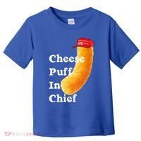 Cheese Puff In Chief Orange Trump Toddler T-Shirt thumb 0