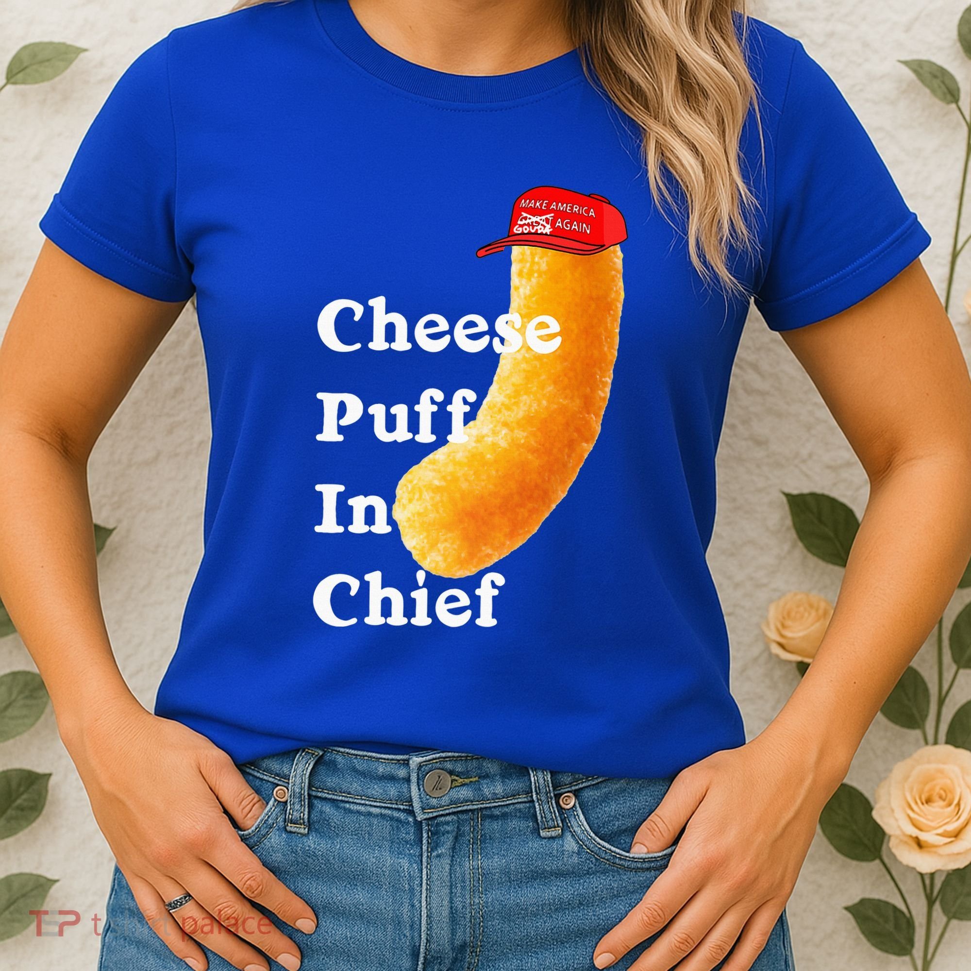 Cheese Puff In Chief Orange Trump Women's T-Shirt