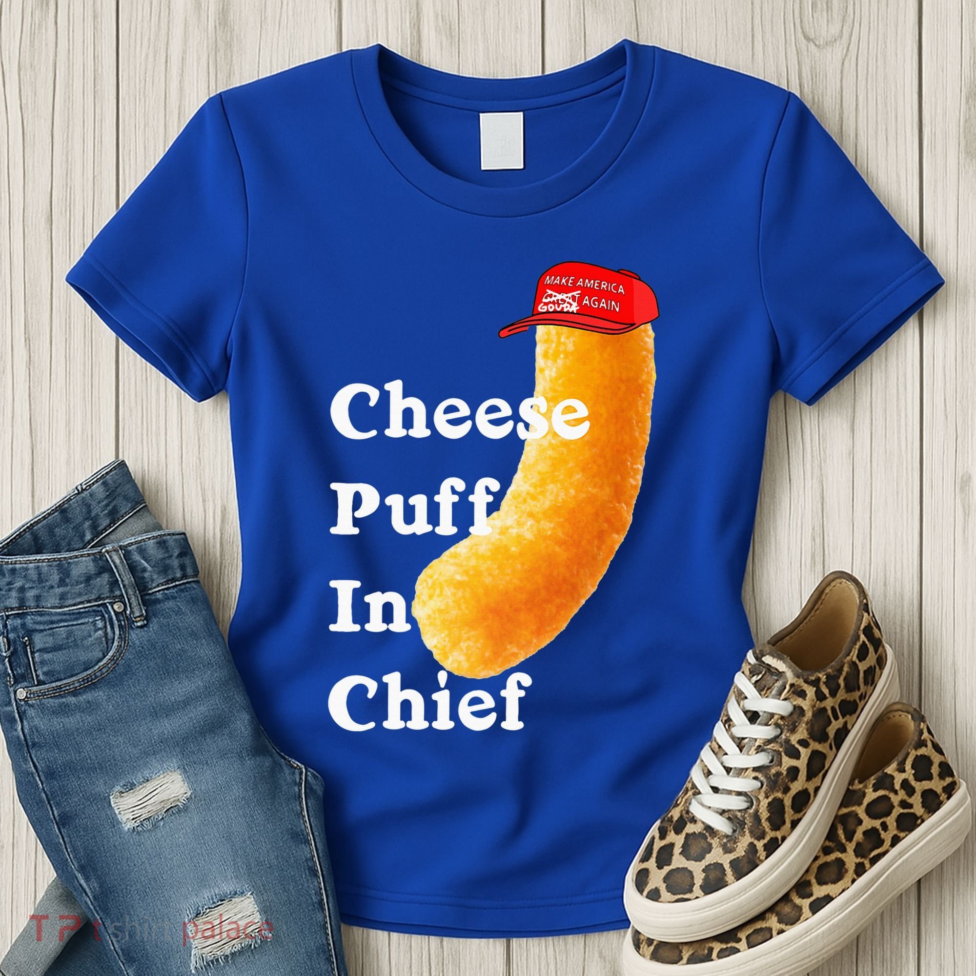 Cheese Puff In Chief Orange Trump Women's T-Shirt