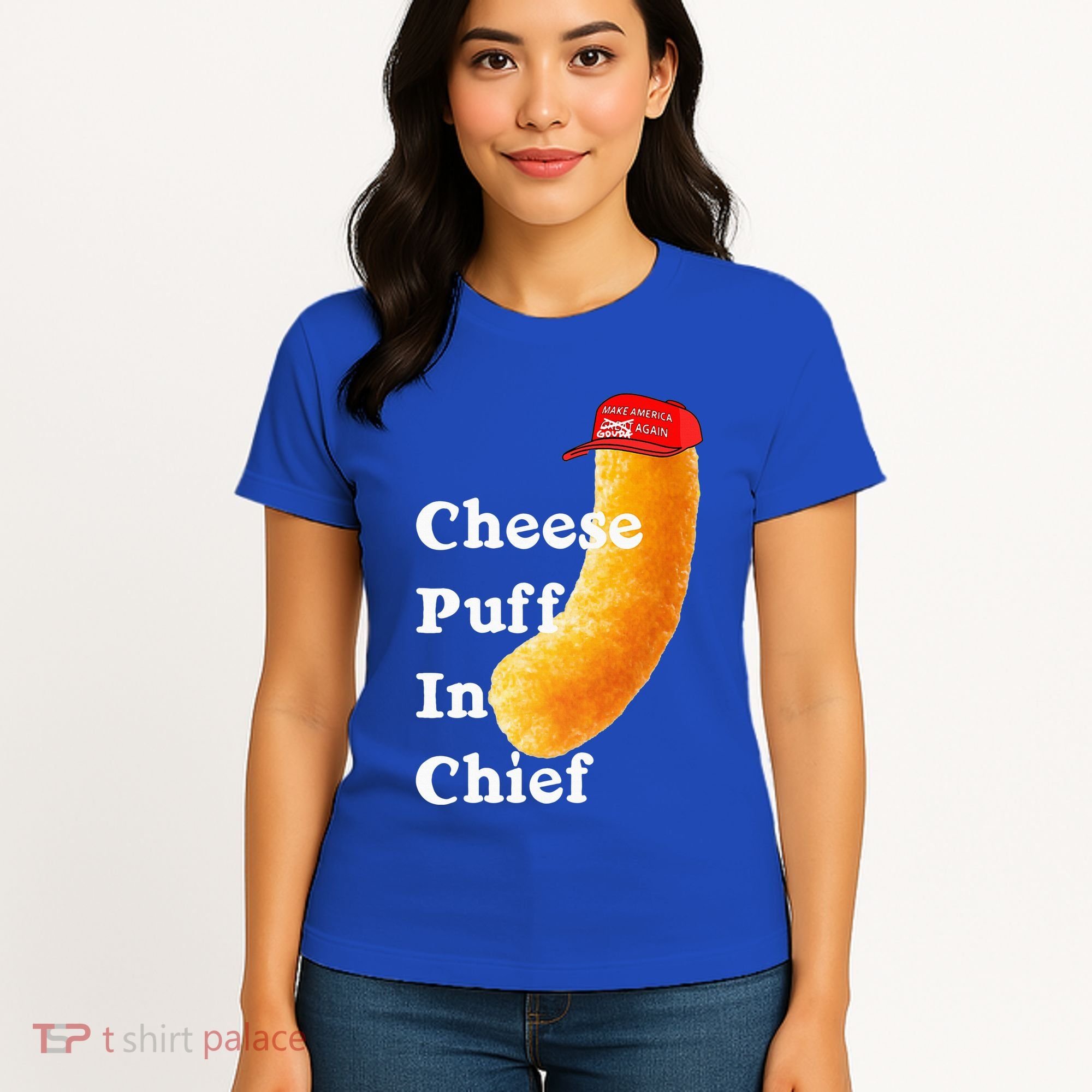 Cheese Puff In Chief Orange Trump Women's T-Shirt