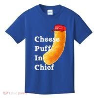 Cheese Puff In Chief Orange Trump Kids T-Shirt thumb 0