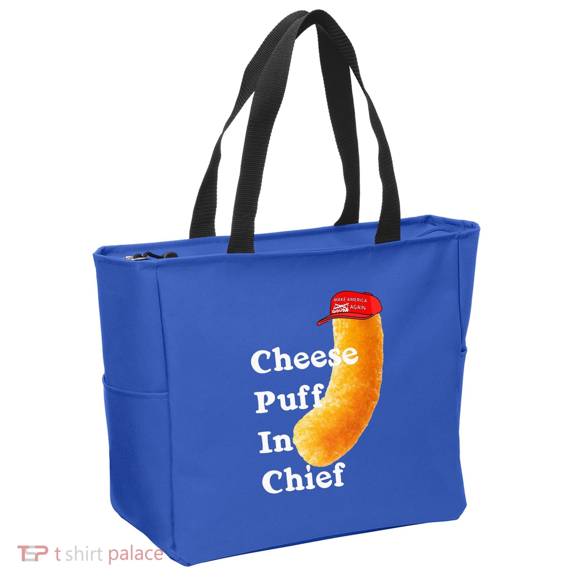 Cheese Puff In Chief Orange Trump Tote Bag