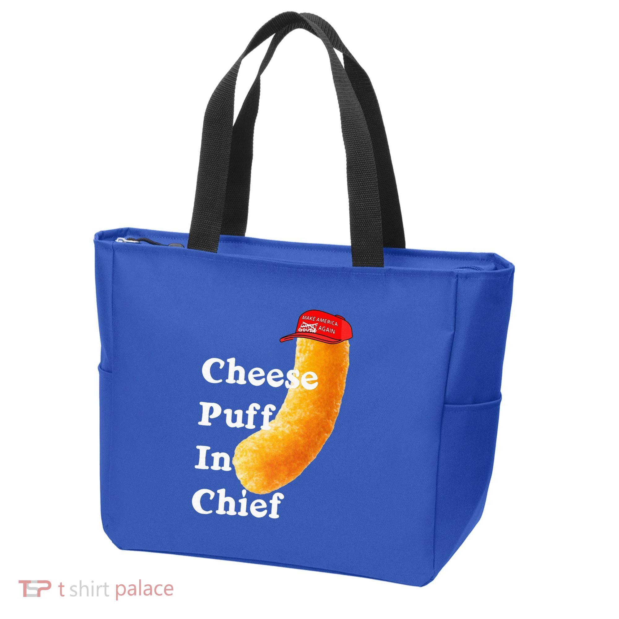 Cheese Puff In Chief Orange Trump Tote Bag