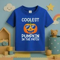 Coolest Pumpkin In The Patch Halloween Toddler T-Shirt thumb 3