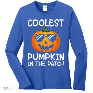 Coolest Pumpkin In The Patch Halloween Women's Long Sleeve Shirt