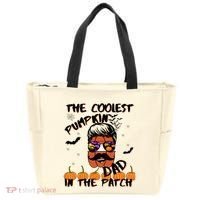 Coolest Pumpkin In The Patch Funny Halloween Dad Gift Cool Gift Tote Bag thumb 0