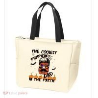 Coolest Pumpkin In The Patch Funny Halloween Dad Gift Cool Gift Tote Bag thumb 3
