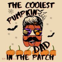 Coolest Pumpkin In The Patch Funny Halloween Dad Gift Cool Gift Tote Bag thumb 4