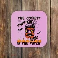 Coolest Pumpkin In The Patch Funny Halloween Dad Gift Cool Gift Coaster thumb 0