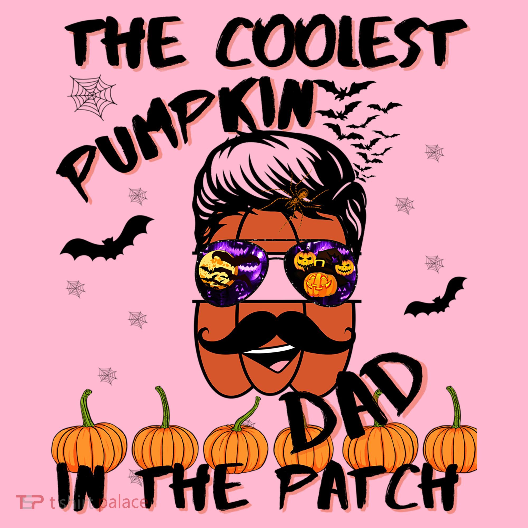Coolest Pumpkin In The Patch Funny Halloween Dad Gift Cool Gift Coaster