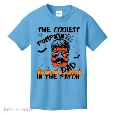 Coolest Pumpkin In The Patch Funny Halloween Dad Gift Cool Gift Kids T-Shirt