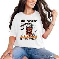 Coolest Pumpkin In The Patch Funny Halloween Dad Gift Cool Gift Comfort Colors T-Shirt thumb 0