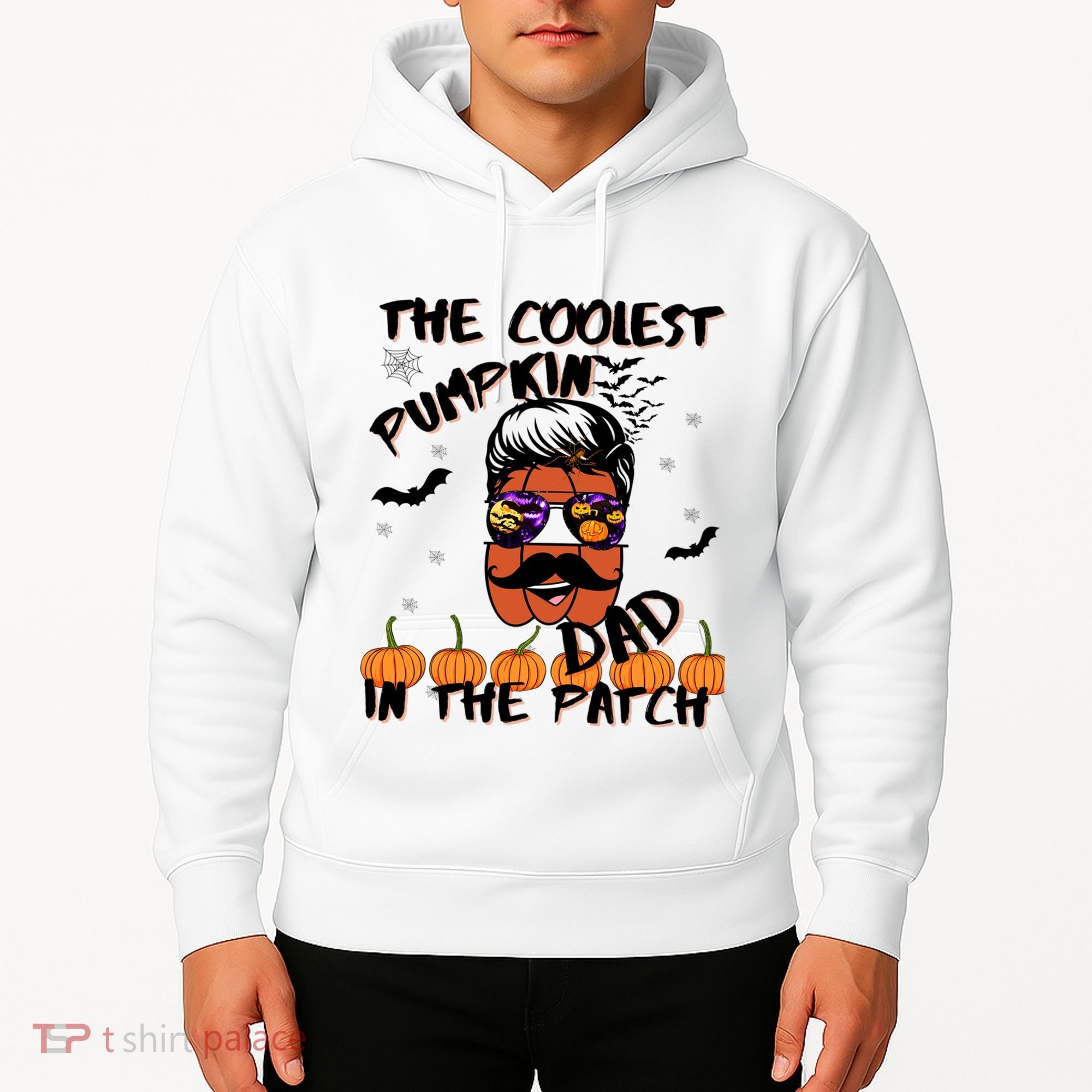Coolest Pumpkin In The Patch Funny Halloween Dad Gift Cool Gift Hoodie