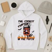 Coolest Pumpkin In The Patch Funny Halloween Dad Gift Cool Gift Hoodie thumb 3