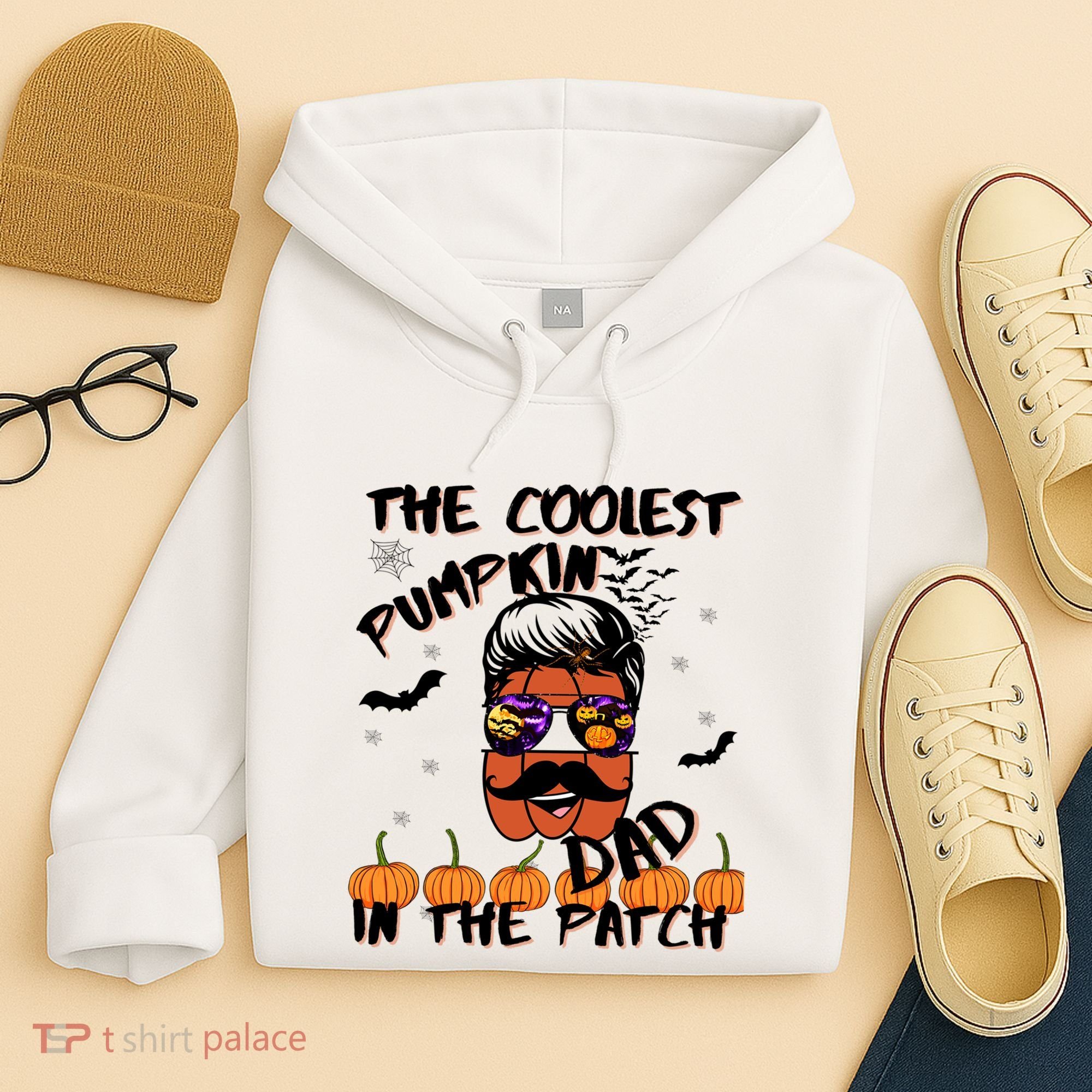 Coolest Pumpkin In The Patch Funny Halloween Dad Gift Cool Gift Hoodie