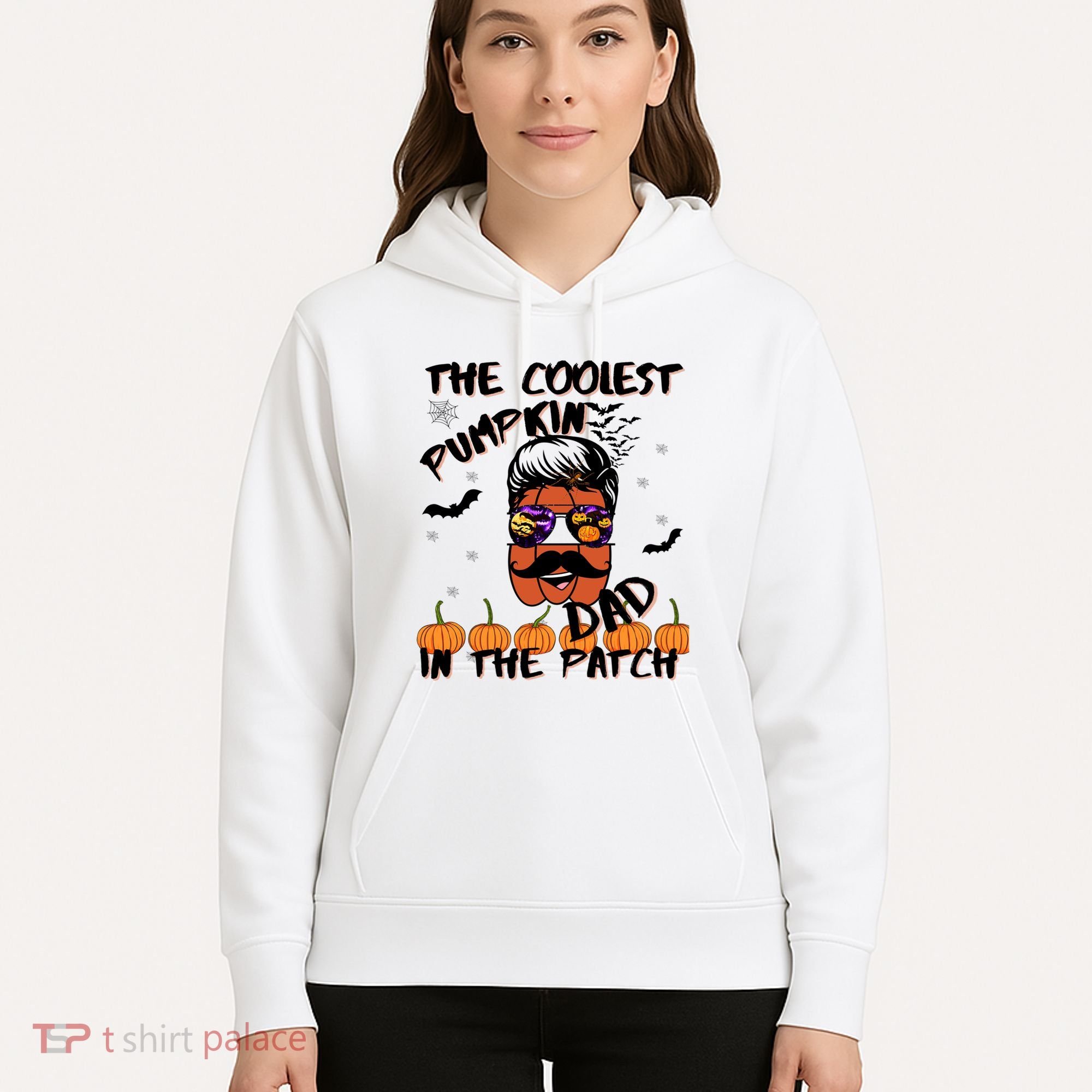 Coolest Pumpkin In The Patch Funny Halloween Dad Gift Cool Gift Hoodie
