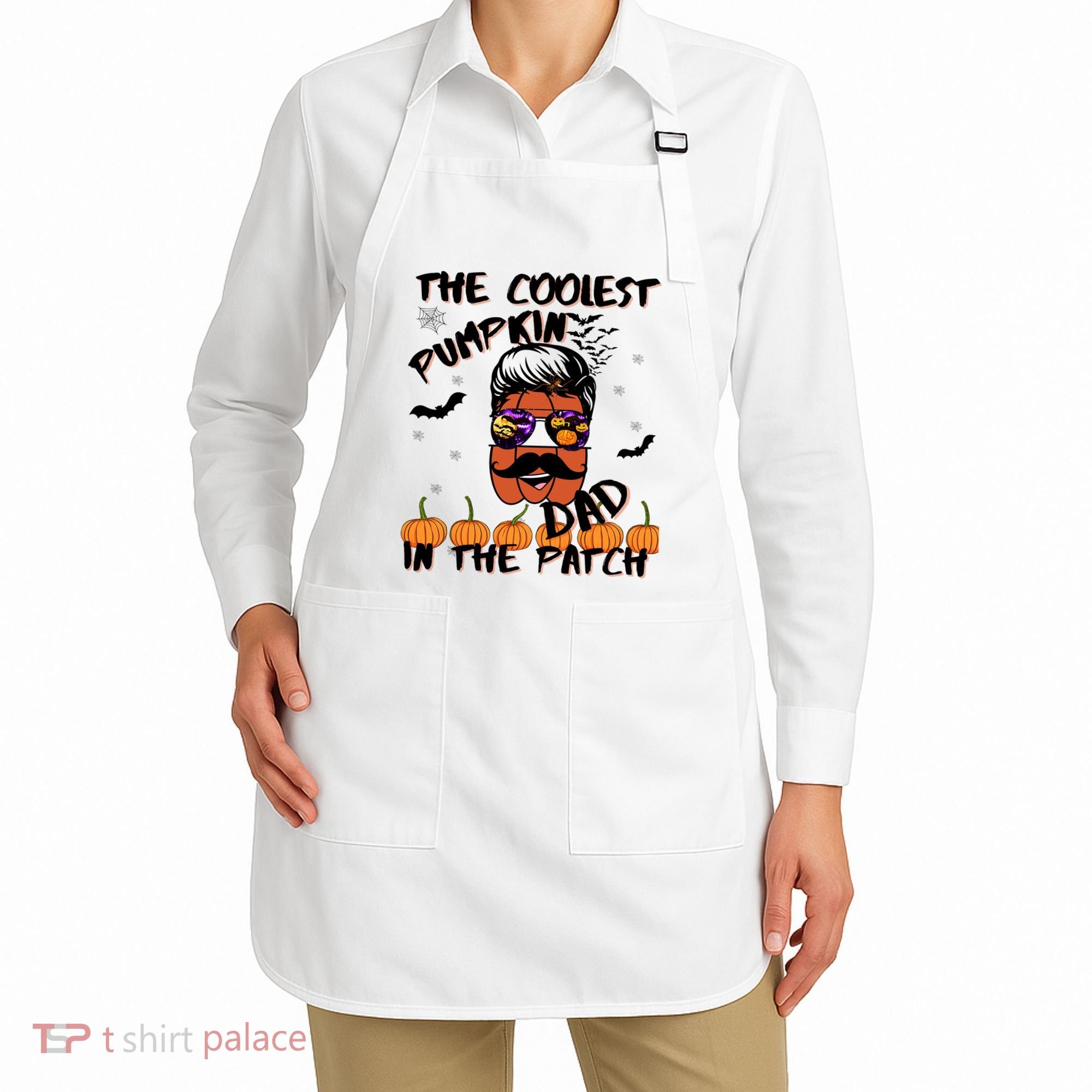 Coolest Pumpkin In The Patch Funny Halloween Dad Gift Cool Gift Apron