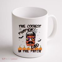 Coolest Pumpkin In The Patch Funny Halloween Dad Gift Cool Gift Coffee Mug thumb 1