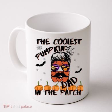 Coolest Pumpkin In The Patch Funny Halloween Dad Gift Cool Gift Coffee Mug