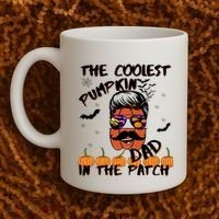 Coolest Pumpkin In The Patch Funny Halloween Dad Gift Cool Gift Coffee Mug thumb 2