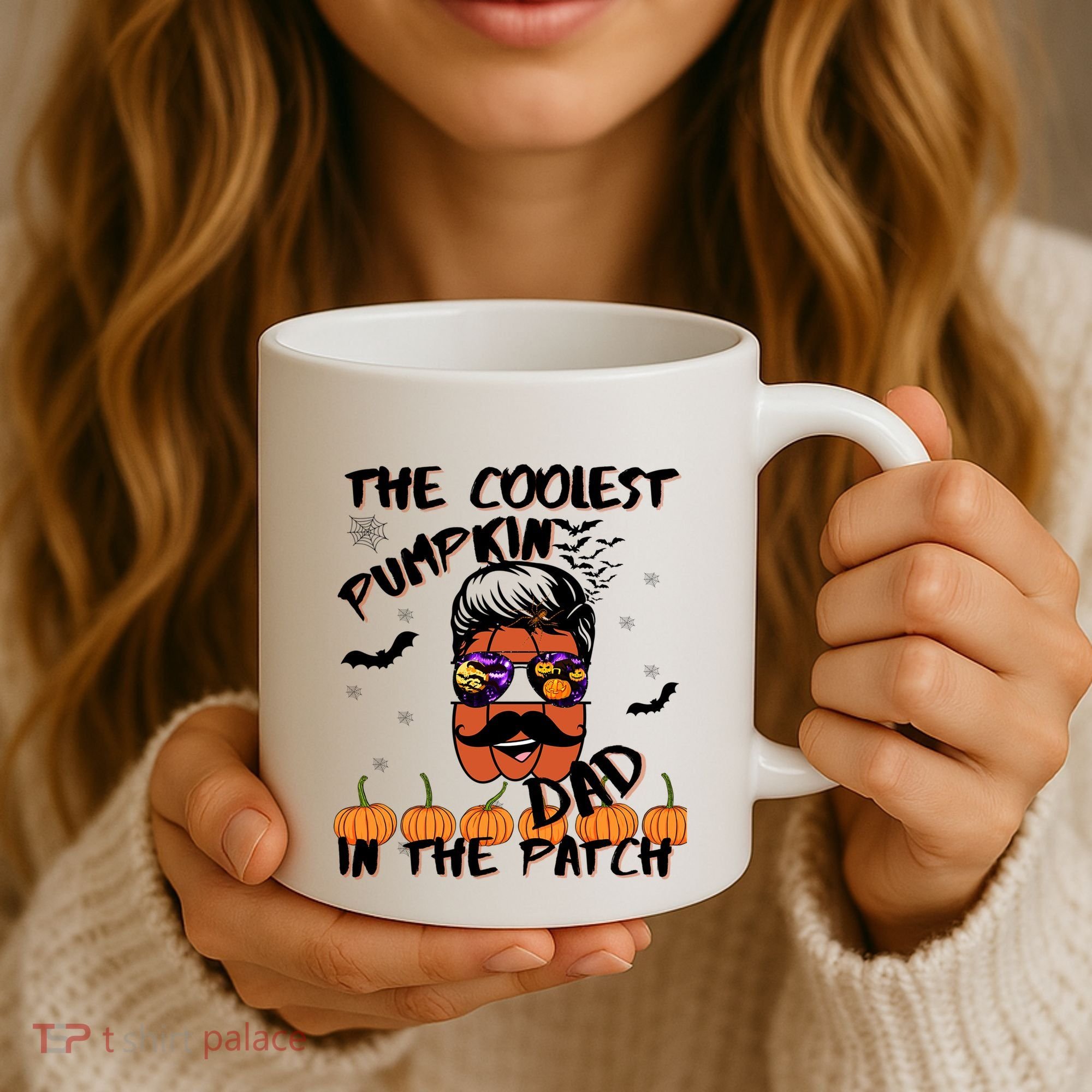 Coolest Pumpkin In The Patch Funny Halloween Dad Gift Cool Gift Coffee Mug