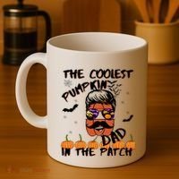 Coolest Pumpkin In The Patch Funny Halloween Dad Gift Cool Gift Coffee Mug thumb 4