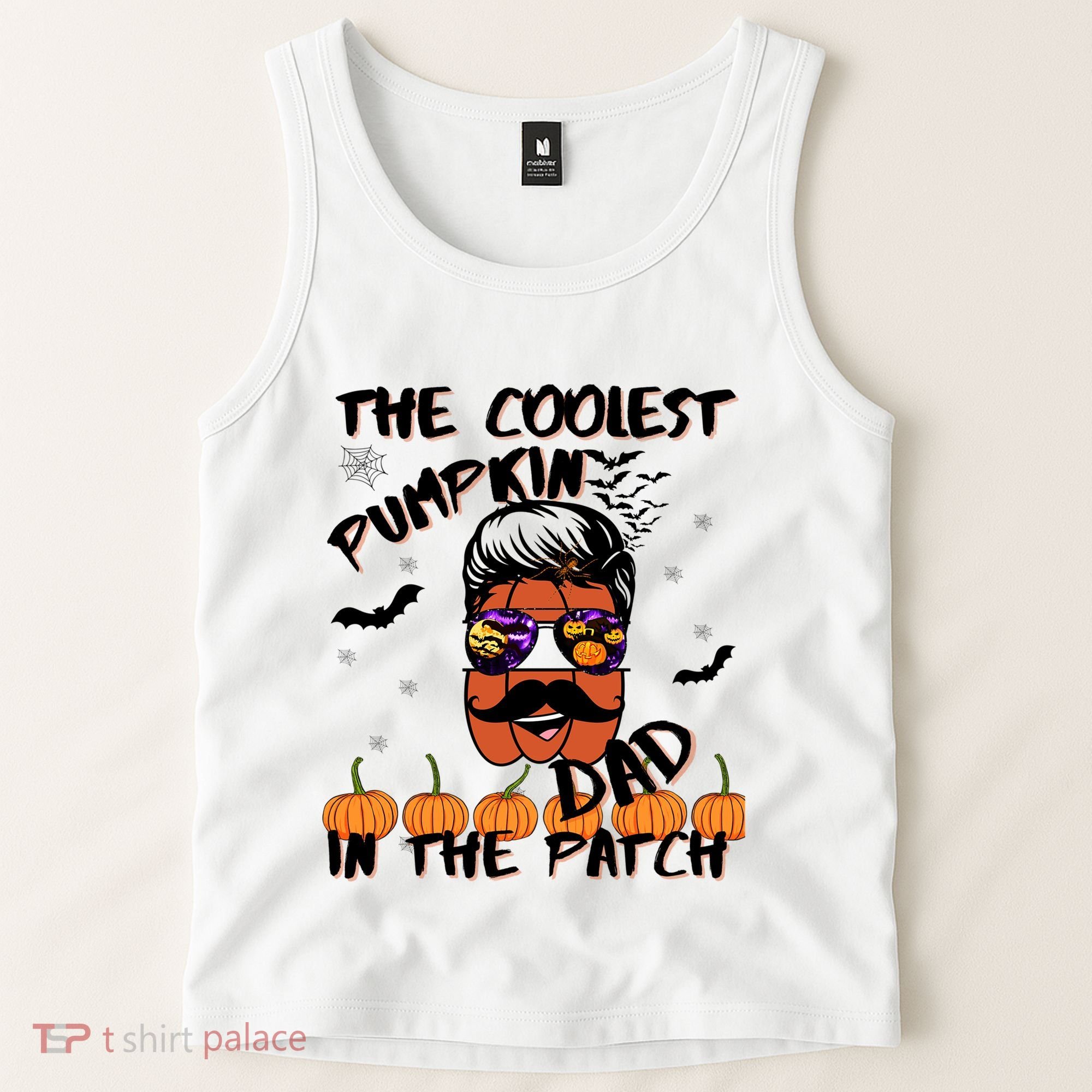 Coolest Pumpkin In The Patch Funny Halloween Dad Gift Cool Gift Tank Top