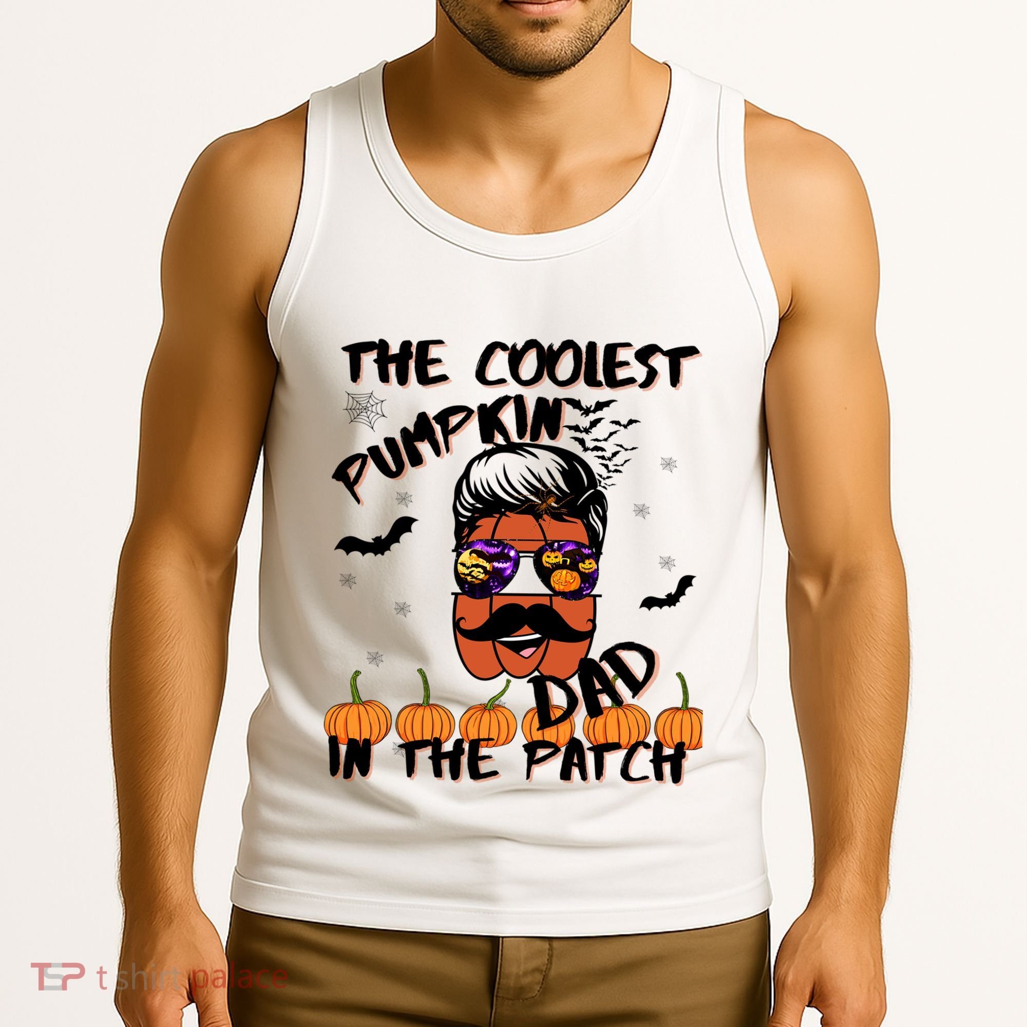 Coolest Pumpkin In The Patch Funny Halloween Dad Gift Cool Gift Tank Top