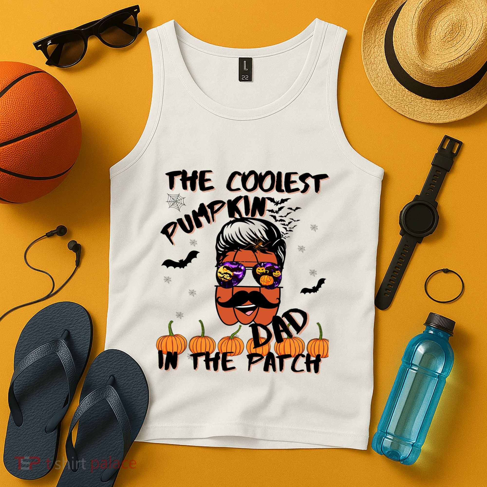 Coolest Pumpkin In The Patch Funny Halloween Dad Gift Cool Gift Tank Top
